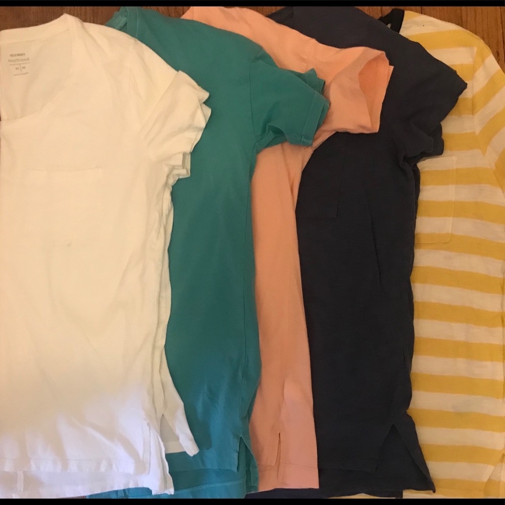 Set of 5 Old Navy Boyfriend T shirts
